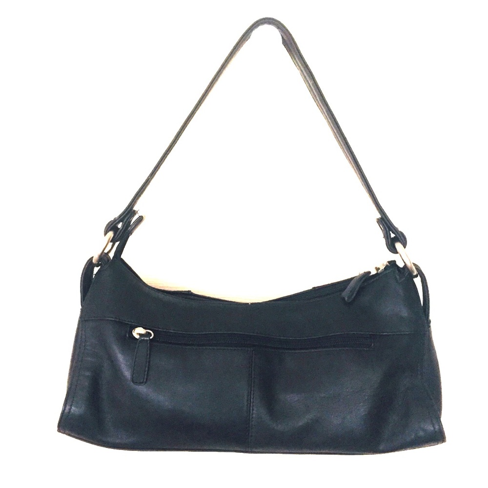 Apostrophe classic long baguette purse, black